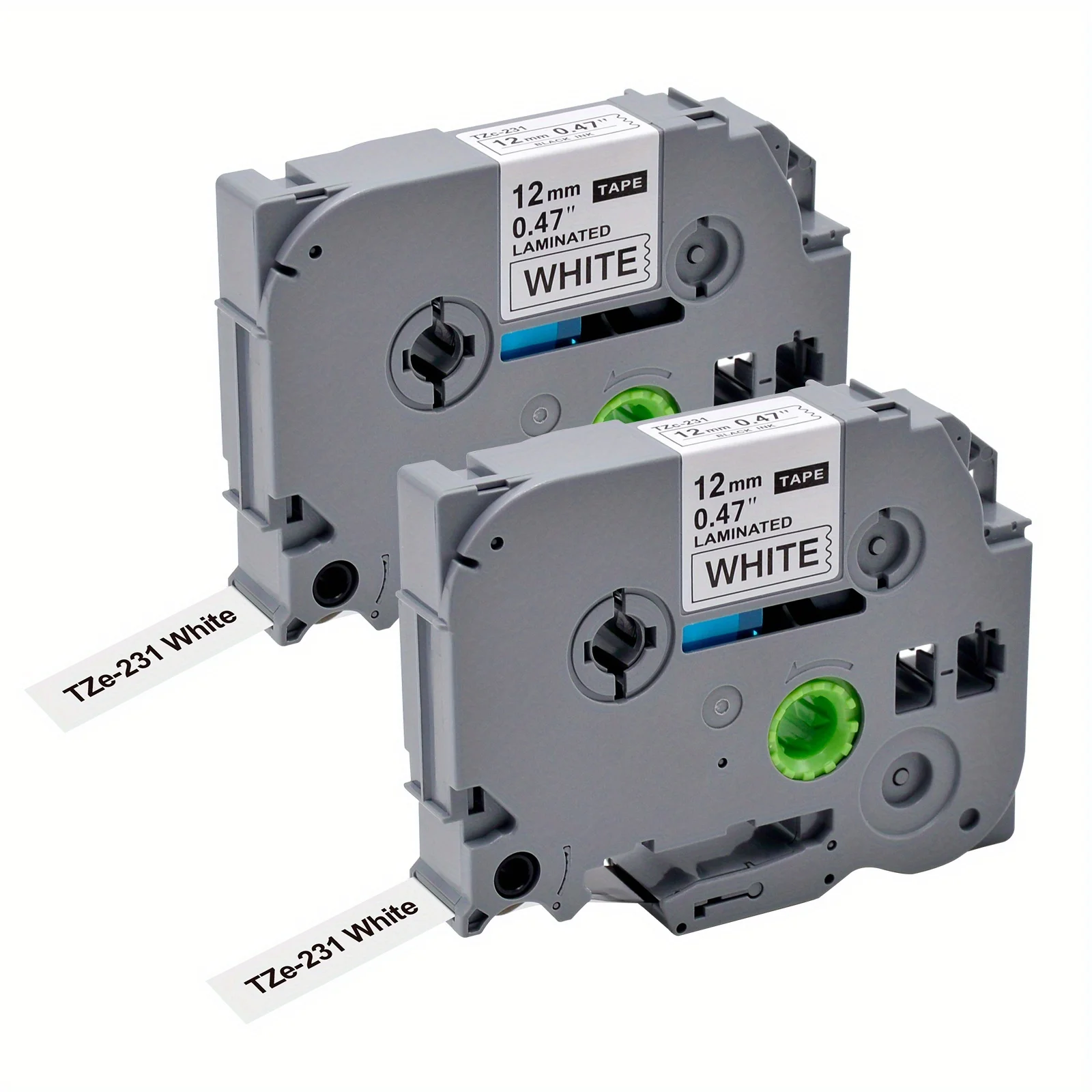 TAE 231 Label Tape Compatible for TZWE-231 GL-100 PT-200 300 300B PT-1000 PT-1200 PT-1300 PT-P300BT