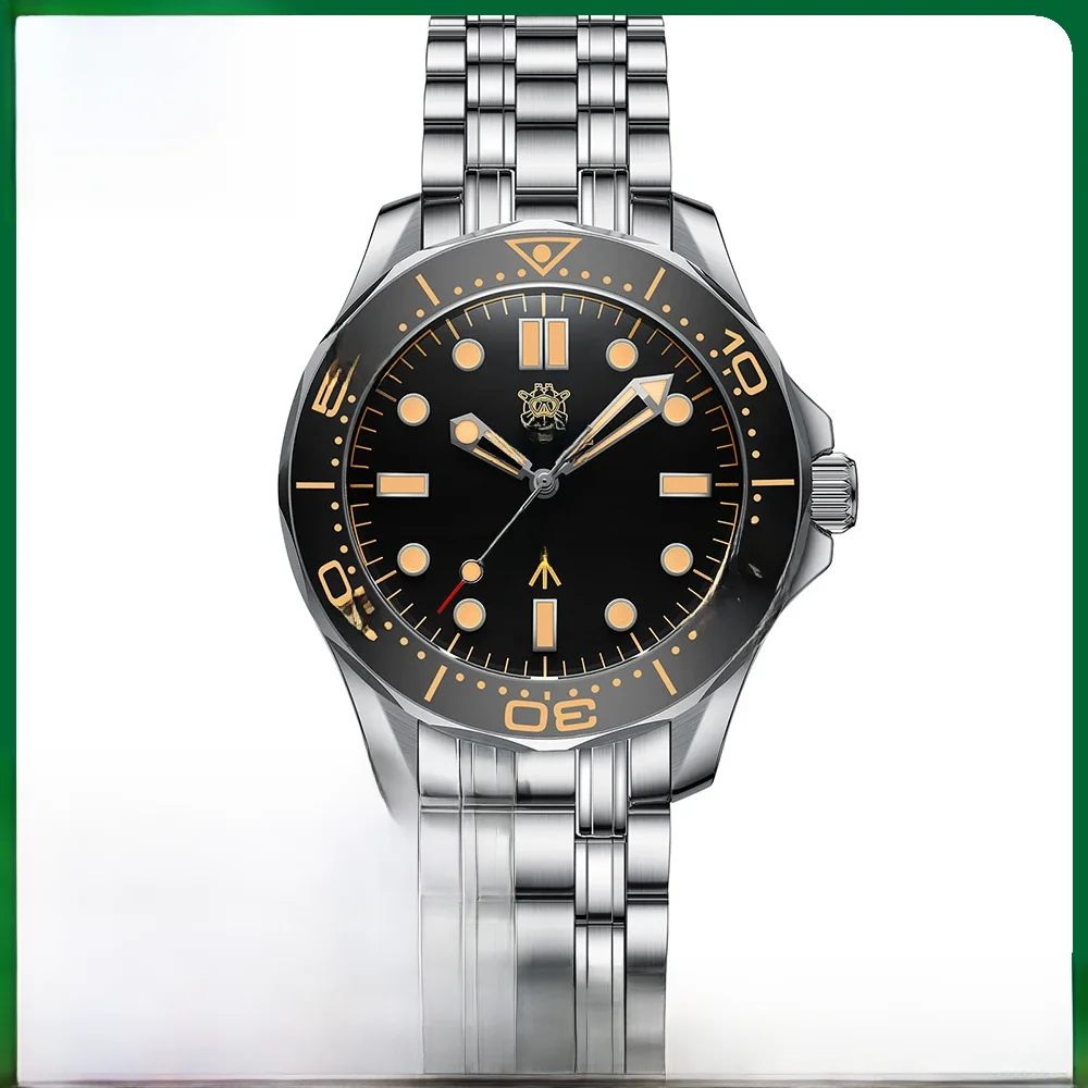 STEELDIVE SD1957 Stahlarmband 42MM Vintage Keramik-Lünette 300M NH35 Leuchtende Saphirglas Automatik Herren Taucheruhr