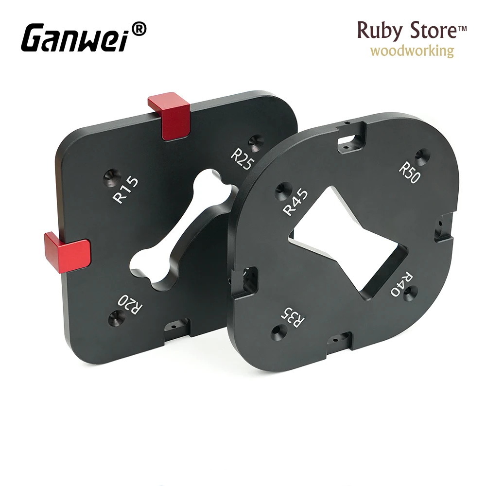 2PCS Ganwei Router Corner Radius Template Jig, Woodworking Tools