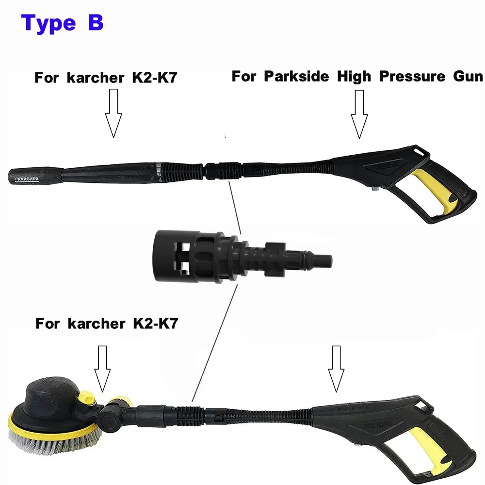 Adaptor For Karcher K Series Between Lavor & Parkside Converter High Pressure Water Gun Nozzle Connector  Car Washer Accessory