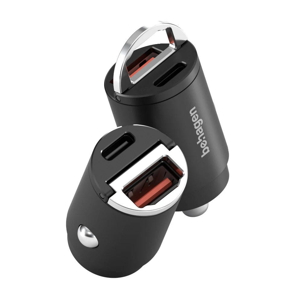 behagen ZETTA 45W car dual fast charger USB-A USB-C