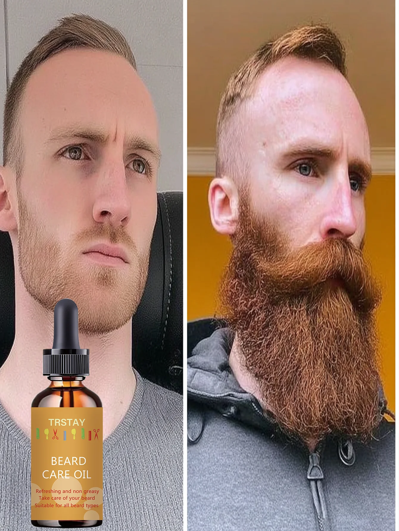 Nourishing Beard Essential Oil with Natural Ingredients for Smooth Soft Healthy Beard Care Perfect Gift for Boyfriend Husband Da - Image 5