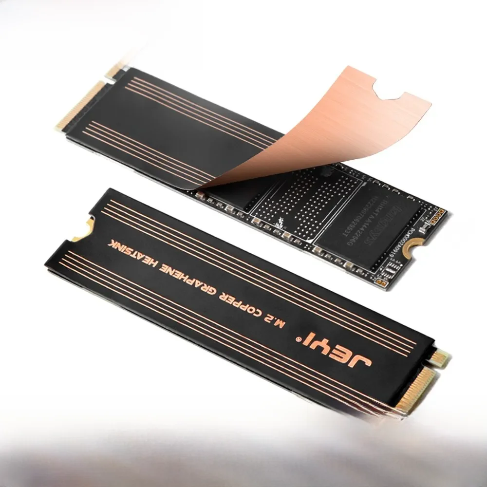 Guitare YI Graphene Copper Foil M.2 SSD Dissipateur thermique, NVMe NGFF 2280 Graphene Cooler SSD Religions for Laptop PC PS5 2280 Drive 2-Pack