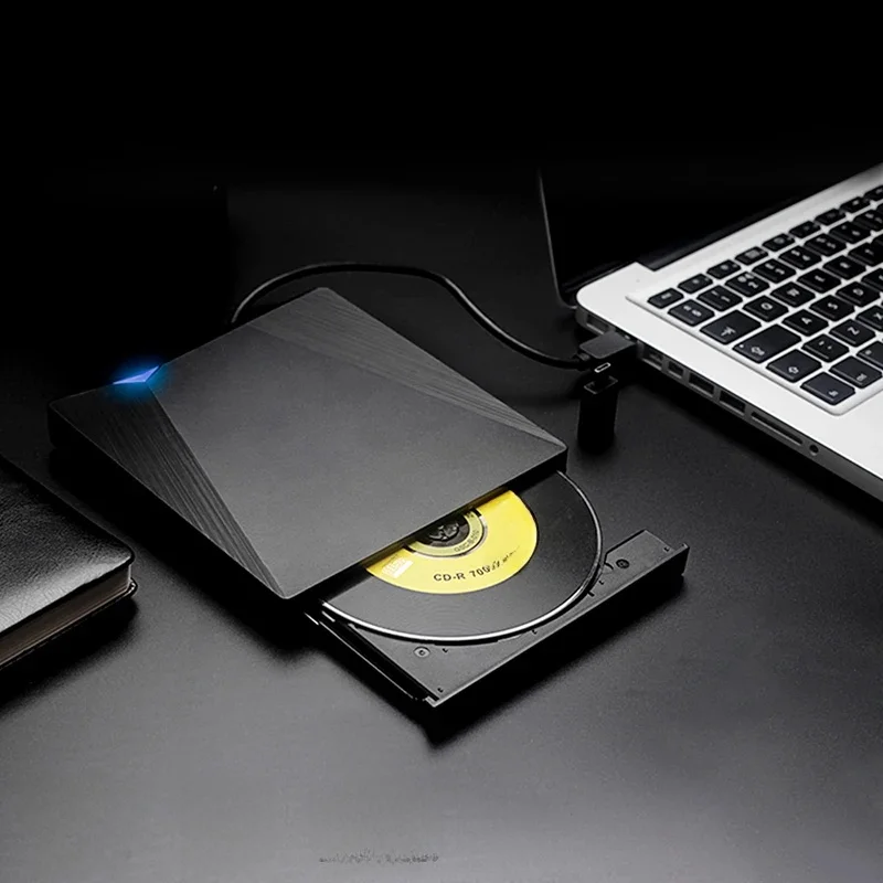 Lecteur CD/DVD RW externe USB 2.0, graveur de lecture, lecteur DVD Portable, lecteurs optiques pour ordinateur Portable, PC de bureau, Windows 11 10, Linux OS Mac