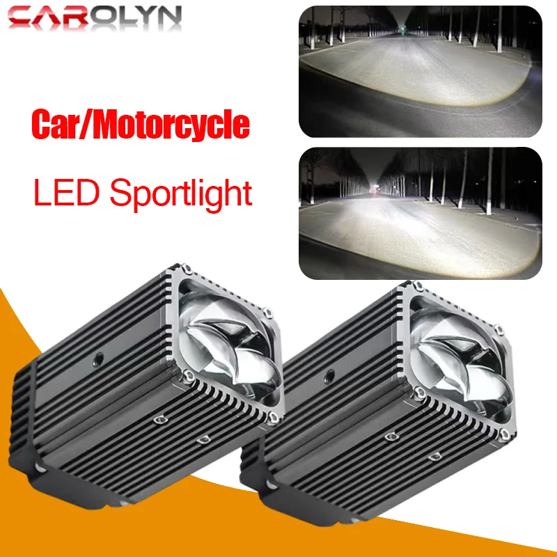

Carolyn 1.8 INCH LED Headlight Motorcycle Spotlight Mini Driving Lamp Spot/Flood Hi/Lo Beam for Car SUV Truck 12V 24V Universal
