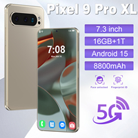 New Pixel 9 Pro XL Smartphone 7.3 FHD 108MP 16GB 1TB Snapdragon 8 Gen4 8800mAh 5G Dual SIM, Android 14 Unlocking Mobile Phone