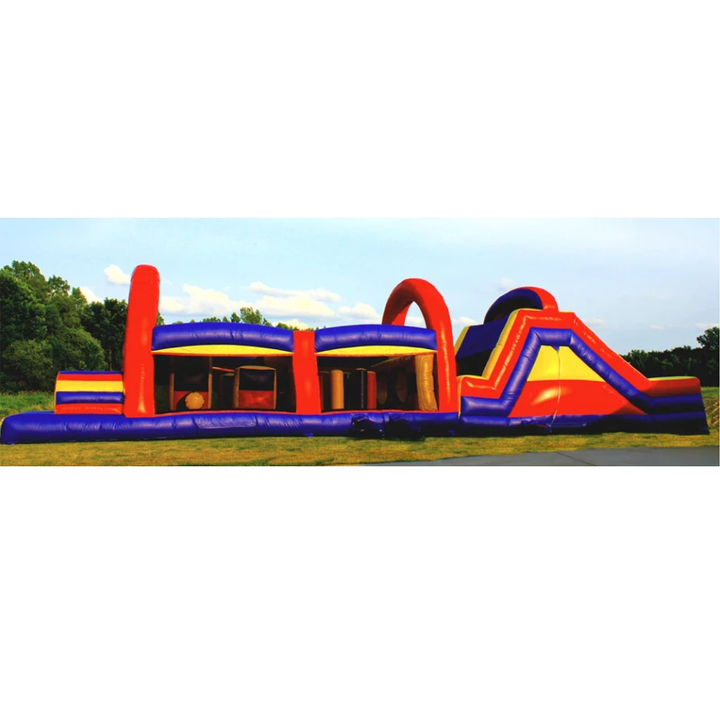 High Quality Inflatable Obstacle Course Sports Game Inflatable Bounce Jumper Combos Inflatable Slide For Kids And Adults