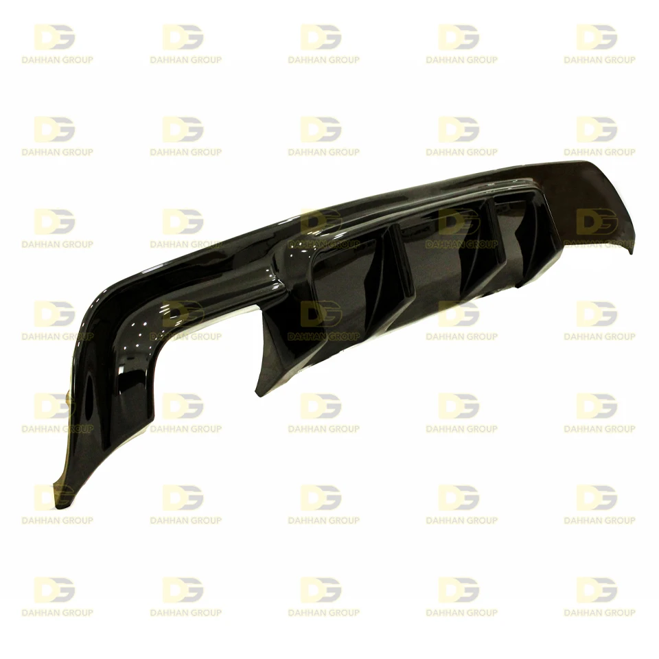 B.M.W 5 Series E60 Vorsteiner Style Rear Diffuser Spoiler Splitter Left Double Exhaust Outputs Gloss Black Plastic M5 Kit