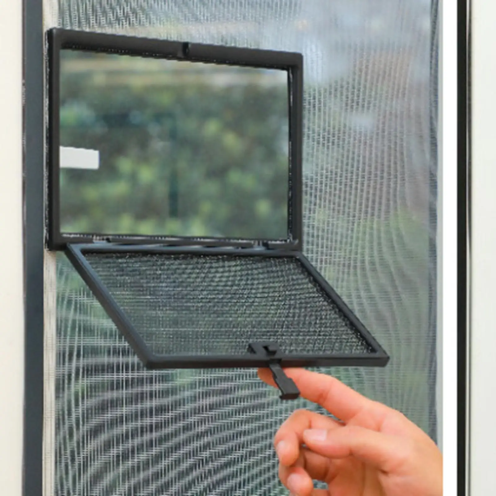 Screen Breathable Home Easy Installation Summer Small Mesh for Living Room Door  with Handle Office Dorm Bedroom