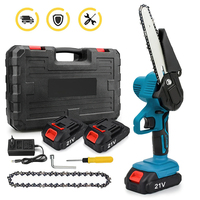 6 Inch Chain Saw Cordless Electric Saw Handheld Garden Logging Chainsaw Wood Cutting Power Tool for Makita 18V Battery Pin