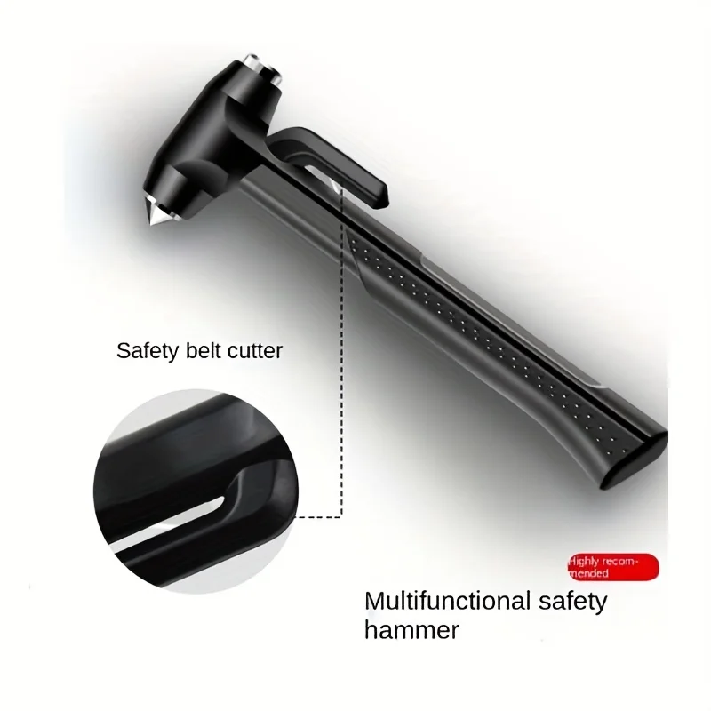 Car Safety Hammer, Portable Multifunctional Vehicle Mounted Safety Hammer, Multifunction Survival Tool