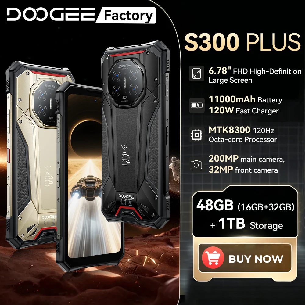 Global version DOOGEE S300 Plus 5G Rugged Phone 6.78