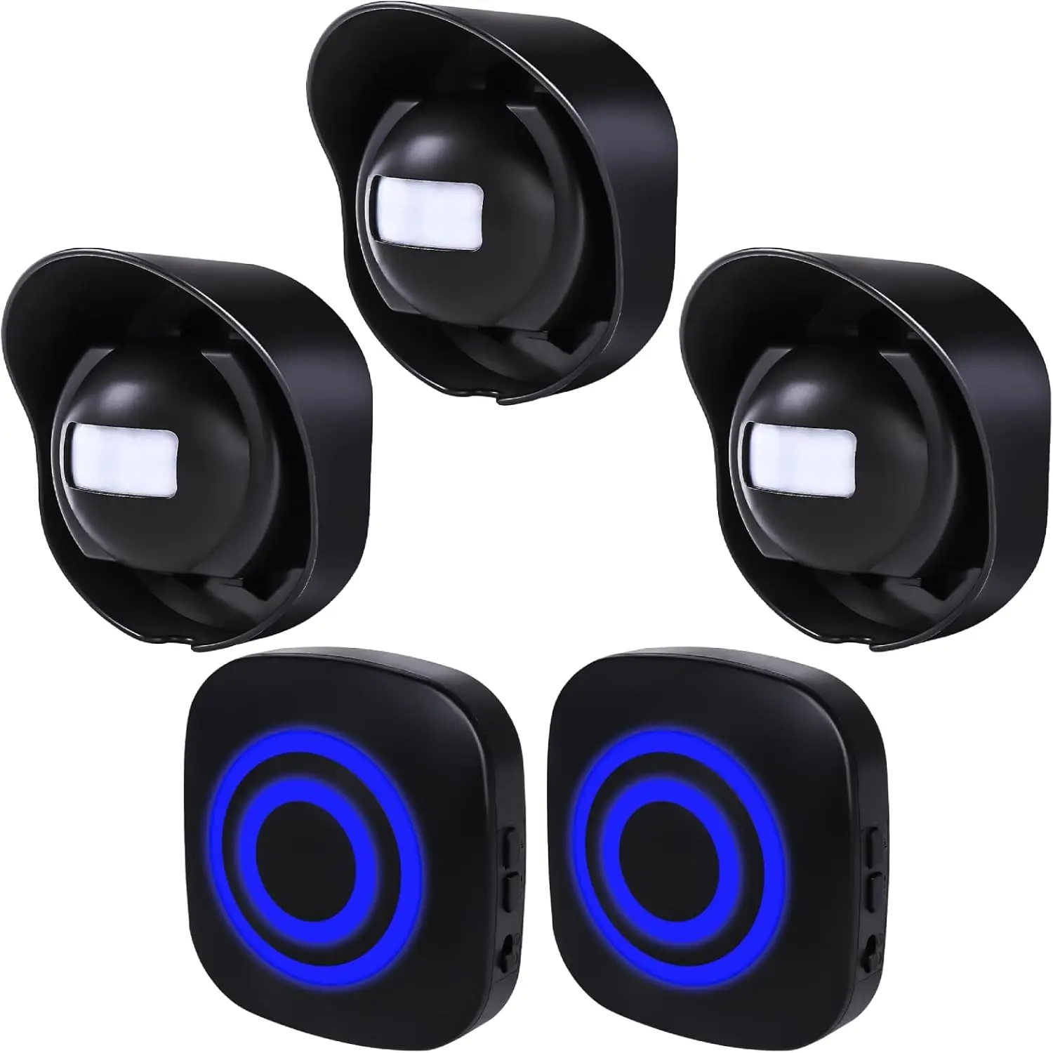 328ft Range Wireless Driveway Alarm, Outside Motion Sensor Alarm | Motion Detector Protect Outdoor/Indoor PIR Motion Alarm