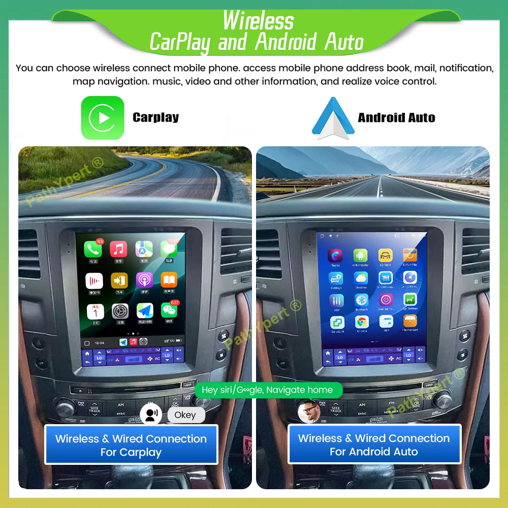 

Wireless CarPlay Tesla Screen For Lexus LX570 LX 570 2007-2015 Multimedia Player Android 15 Car Radio GPS Navigation Bluetooth