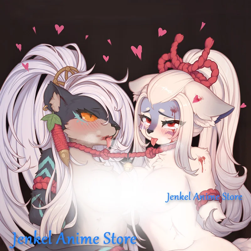 Dakimakura Fatima Eaglefeather Hakuro (Onmyoji)  Anime Pillowcase Life Size Double Sided Print Body Pillow Cover image 3