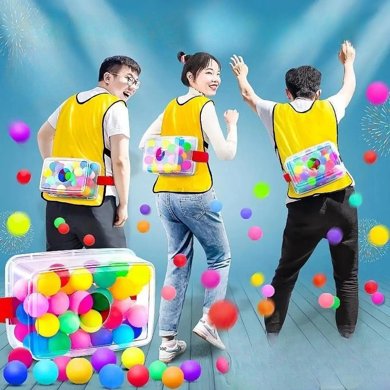 흔들리는 스윙 볼 파티 게임, 30개 볼과 허리 벨트가 있는 바닥 게임, 여름 휴가 뒷마당 잔디밭을 위한 재미있는 가족 게임