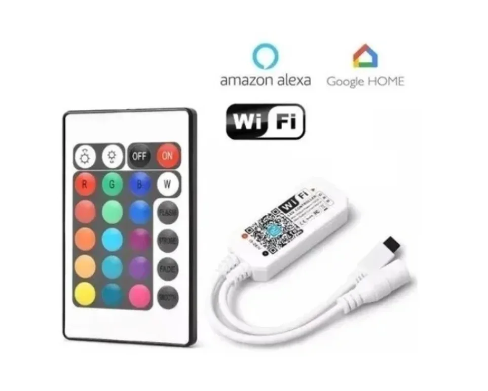 Controller For Rgb Tape Via WiFi C/Remote Control