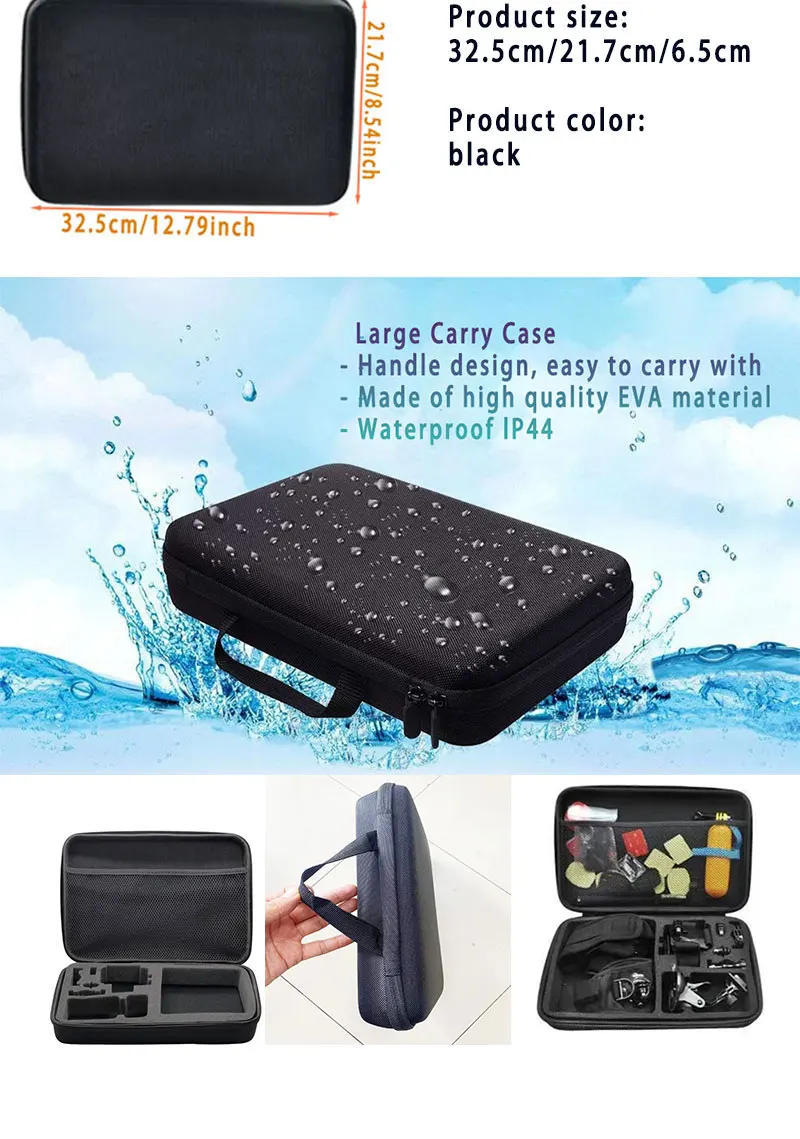 50-in-1 Action-Kamera Zubehör-Set für DJI Osmo Action 5 Pro 4/3 GoPro Hero 13 12 11/10 Insta360 AKASO Yi Sjcam Action-Kamera – Detail 4