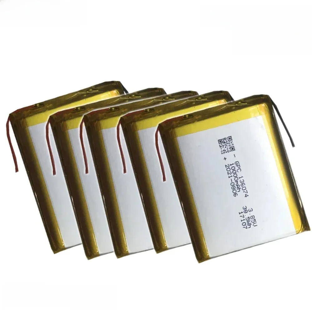 1-12pcs Li battery 10000mAh 3.7V  LiPolymer Replacement Battery Cell For DIY mobile power supply 3.85V high voltage battery