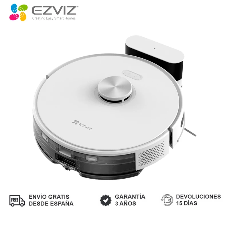 Ezviz RE5 intelligent Robot vacuum cleaner and scruffles suction power 4000 Pa voice Control water tank 300 ml dust tank 0,35 L fall detection obstacle avoidance