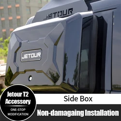 For Jetour T2 Traveler 2023 2024 2025 Side Storage Tool Box Side Bag 2026 Car Exterior Modified Accessories