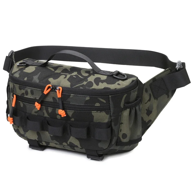 Torba wędkarska na klatkę piersiową Taktyczna podróż na zewnątrz Sportowe torby na przynęty wędkarskie Polowanie Camping Piesze wycieczki Pakiet rowerowy Molle Rig Pouch — zdjęcie 2