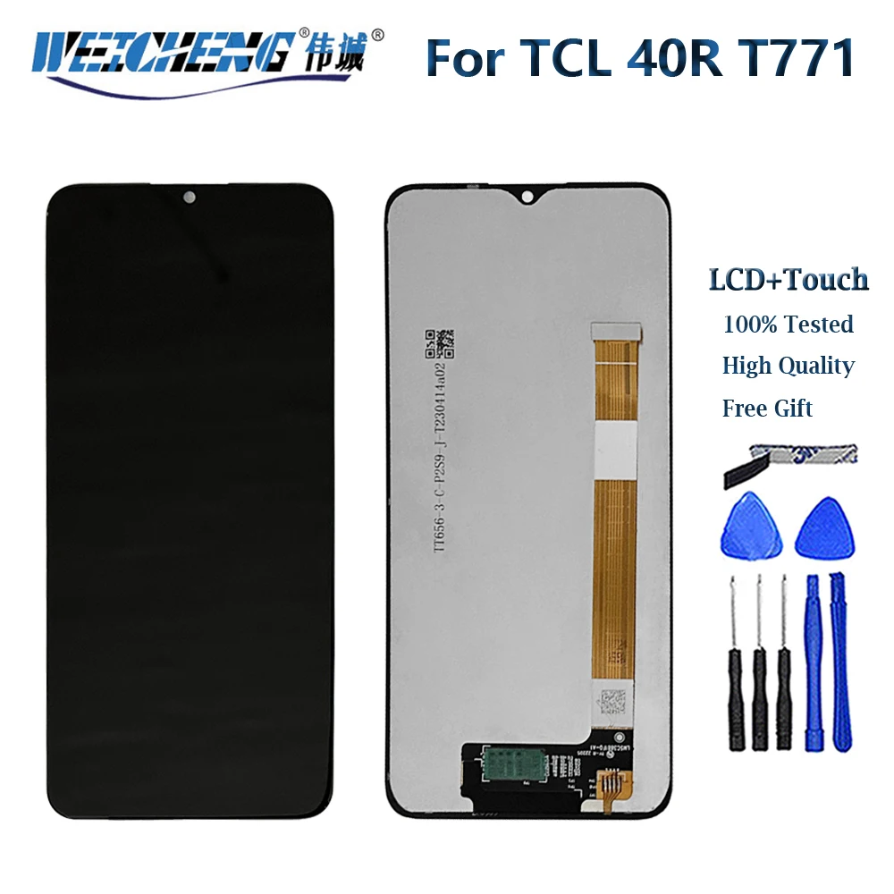 

Original 6.6'' For TCL 40R 40 R 5G LCD Display Touch Screen Digitizer Assembly For TCL40R T771K T771K1 T771H T771A Screen Repair