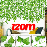120/2M Artificial Ivy Vine Realistic Greenery Garland Faux Leaves For Party Decorations Garden Wedding Fence Home Wall Supplies