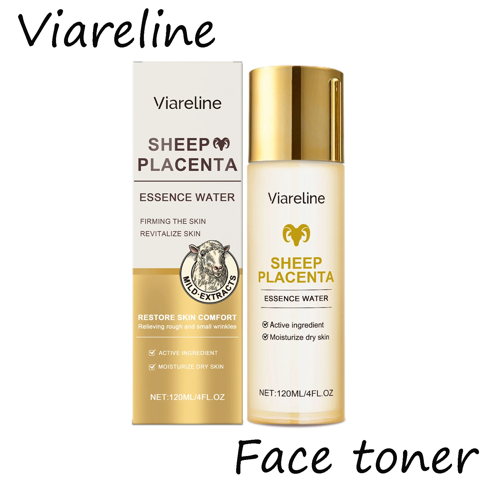 ヴィアレリン 羊プラセンタ フェイストナー 毎日の保湿で輝く肌へ 肌の質感を改善し、滑らかさを高める 栄養補給フェイストナー