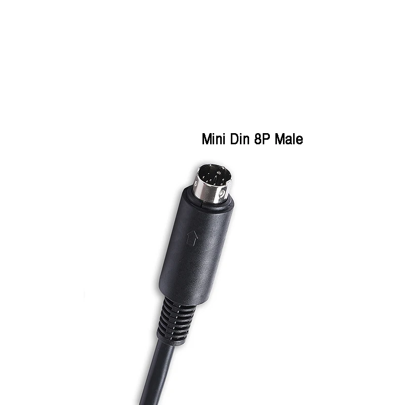 D-sub 9 Pin Female to Mini-DIN 8 Pin RS-232 Serial PC Link Cable Connecting Tripp-Lite SNMPWEBCARD to PC Compatible with 73-1025