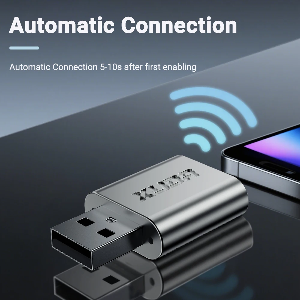 محول CarPlay & Android Auto اللاسلكي 2025 - دونجل توصيل وتشغيل USB/Type-C مدمج، يحول سلكيًا إلى لاسلكيًا، زمن انتقال منخفض #5