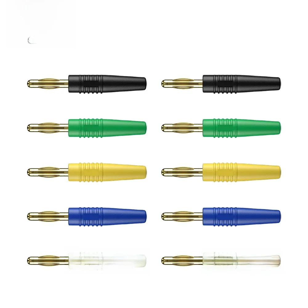 JZDZ 10 szt. 2,5 mm wtyk bananowy pozłacany pin bananowy złącze elektryczne akcesoria 10006 — zdjęcie 2