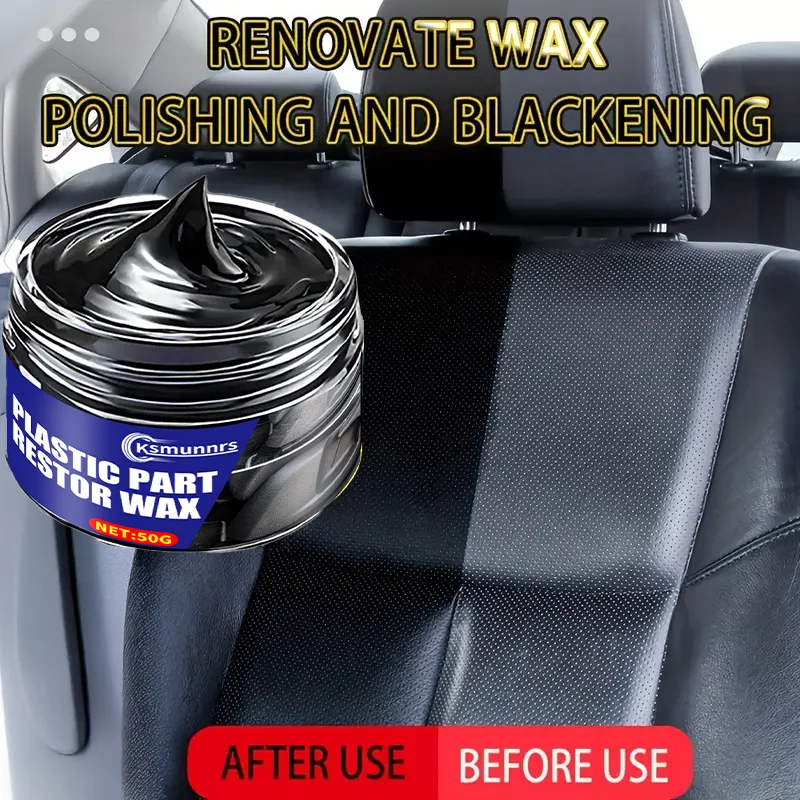 

Auto Interior Restorer - Plastic & Faux Leather Renewal, Quick Polishing Repair for Faded Surfaces, Long-Lasting Protection
