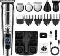 5-in-1 Hair Clipper Hair Clipper Beard Hair Clipper Trimmers Professional Men Nose and Ear Clipper Shaving Machine Body Shaving