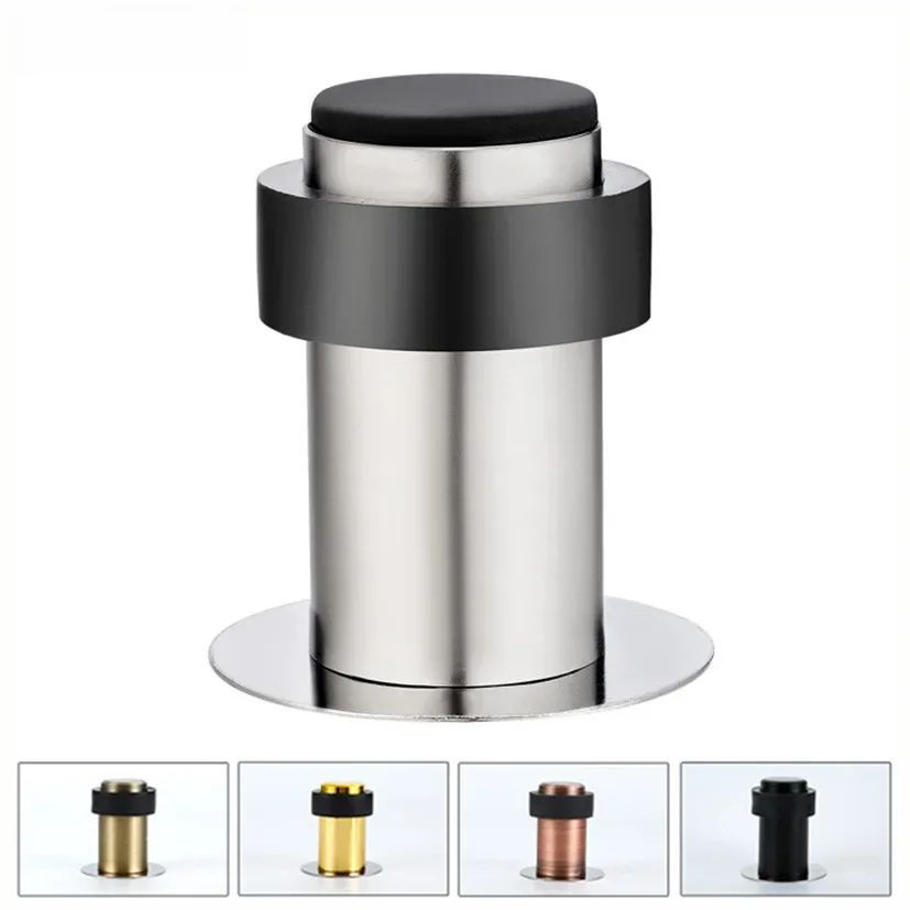 NAIERDI butoir de porte en caoutchouc en acier inoxydable, tampon de protection mural, support de porte Anti-collision, quincaillerie