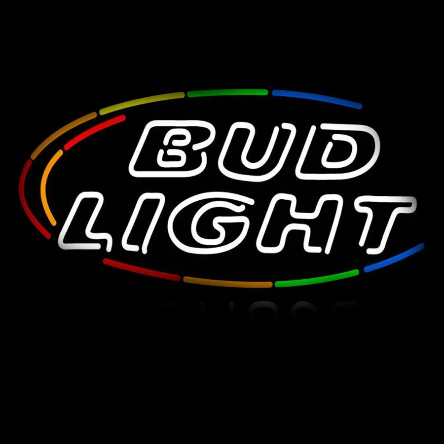 

Bud light Neon Light Sign Aesthetic Lamp Ribbon Wall Room Decor Open neon wall light Store Display Art Real Glass Tube Handcraft