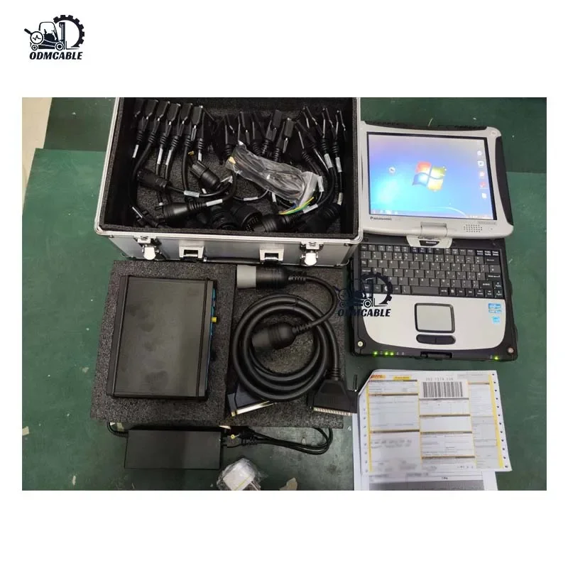Laptop Toughbook CF19 para Jaltest Link Ferramenta de diagnóstico de caminhão pesadoJaltest Exzavato Kit de diagnóstico de escavadeira de caminhão universal