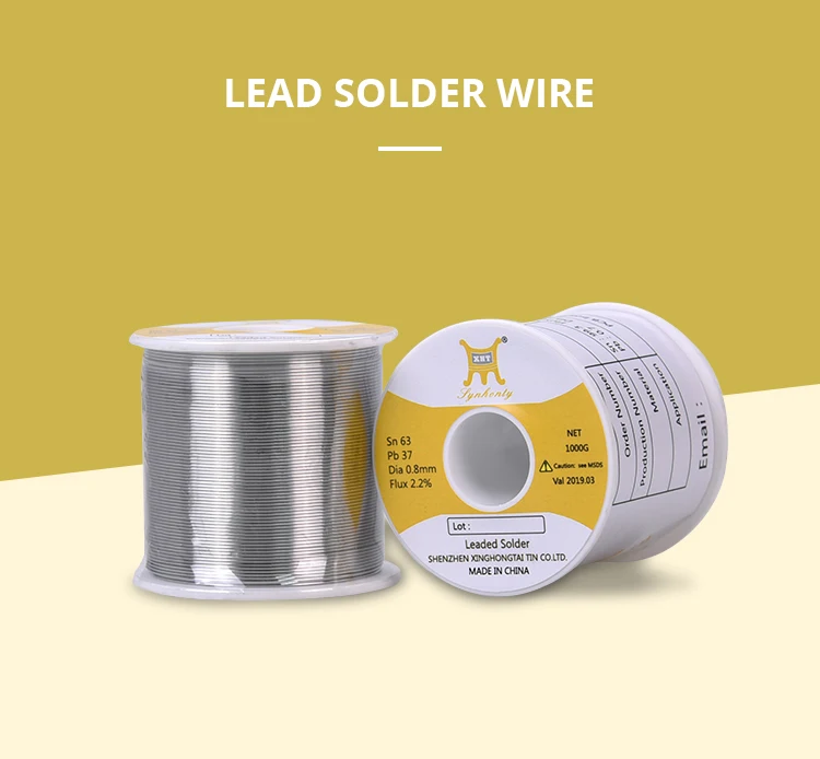 XHT Mild Rosin Core 183℃ Melting Point 0.5-0.8mm High Purity Environmental Solder Wire Welding Flux Iron