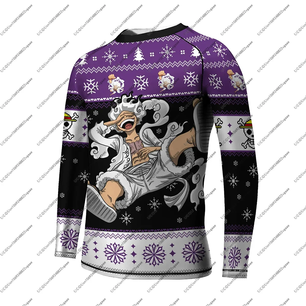 الشتاء قطعة واحدة لوفي جير الخامس الاطفال طفح الحرس البلوز عادية تي شيرت جيرسي البرازيلي جيو جيتسو أنيمي اللياقة البدنية الصالة الرياضية