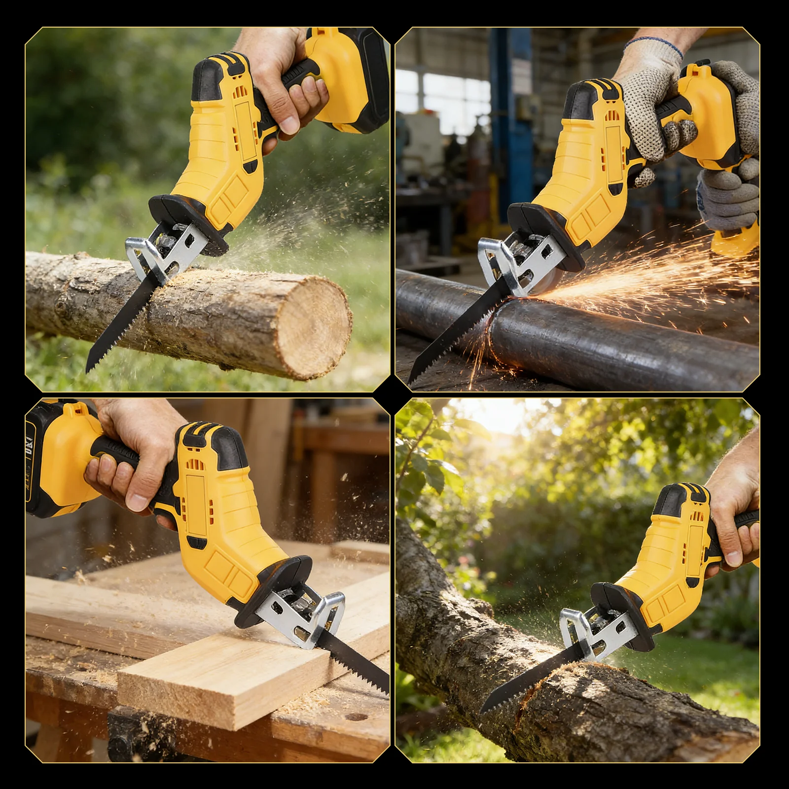 3000 U/min/4000 U/min Kabellose Elektrische Säbelsäge mit Variabler Geschwindigkeit für Metall- und Holzschneidarbeiten – Detail 31