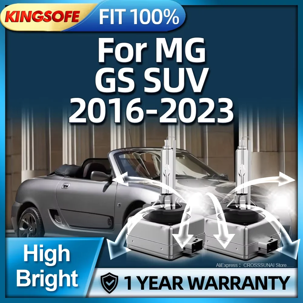 

2PCS HID Xenon Headlight Car Bulb 6000K D3S Lamp Upgrade 3800LM For MG GS SUV 2016 2017 2018 2019 2020 2021 2022 2023