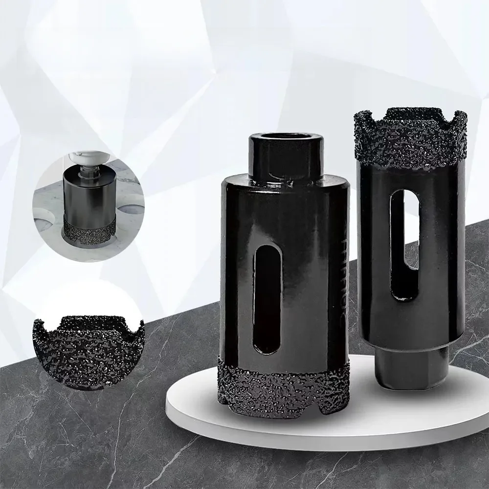 Foret sec à noyau brasé en diamant M10 6-100mm, pour carreaux de porcelaine, marbre, verre, granit, scie cloche, coupe, 1 pièce