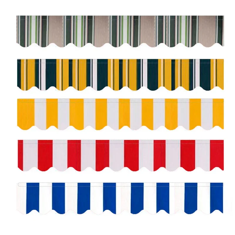 2.5 m/3 m/3.5 m/4 m/5 m Winkel Banner Vervanging Waterdichte Stof strips Golvend Volant Zonnescherm Luifel Patio Luifel - afbeelding 2