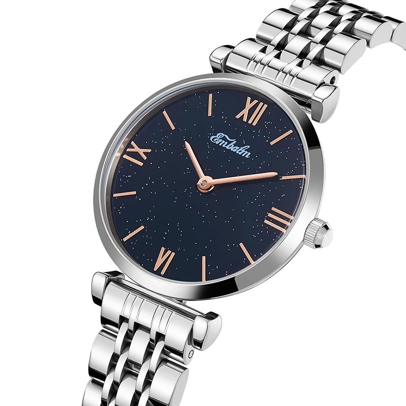 女性用腕時計ローズゴールド高級ダイヤモンドファッションエレガントなドレスステンレス鋼レディース女性腕時計ギフト防水