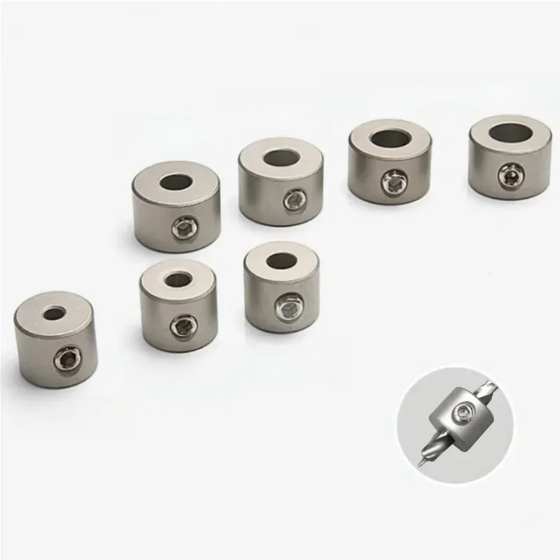 Douille de perçage de gabarit de cheville de 4 à 10mm, colliers d'arrêt de cheville, anneau de forets pour le travail du bois, anneaux de limite, accessoires d'outils en acier inoxydable