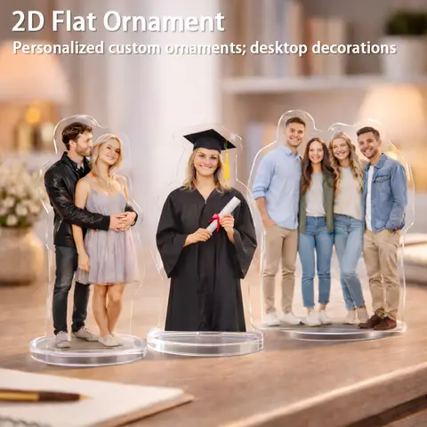 Personalized Custom-made Acrylic Desktop Ornament Created With Your Photo, Suitable For Bedroom Desktop Home Decor.