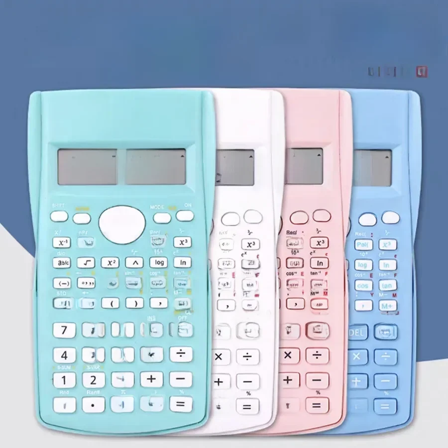 Calculatrice scientifique multifonctionnelle pour étudiants, Simple et Portable, fonction grand écran, papeterie fournitures scolaires et de bureau