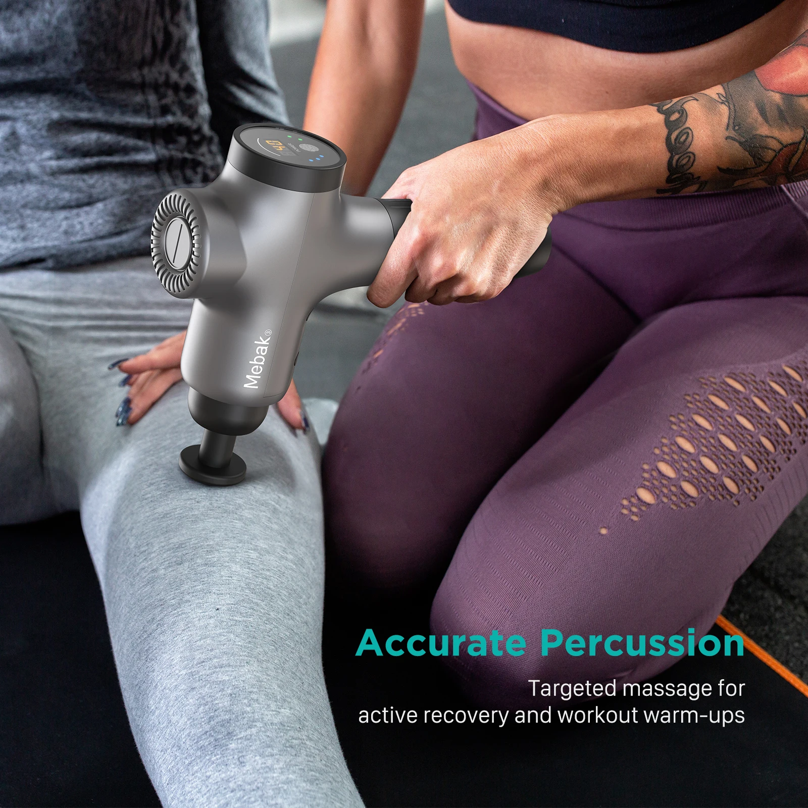 Mebak 3 Massage Gun, 2800RPM 12MM Depth Professional Muscle Percussion Massage Gun Deep Tissue for Athletes, Shoulder Leg Back