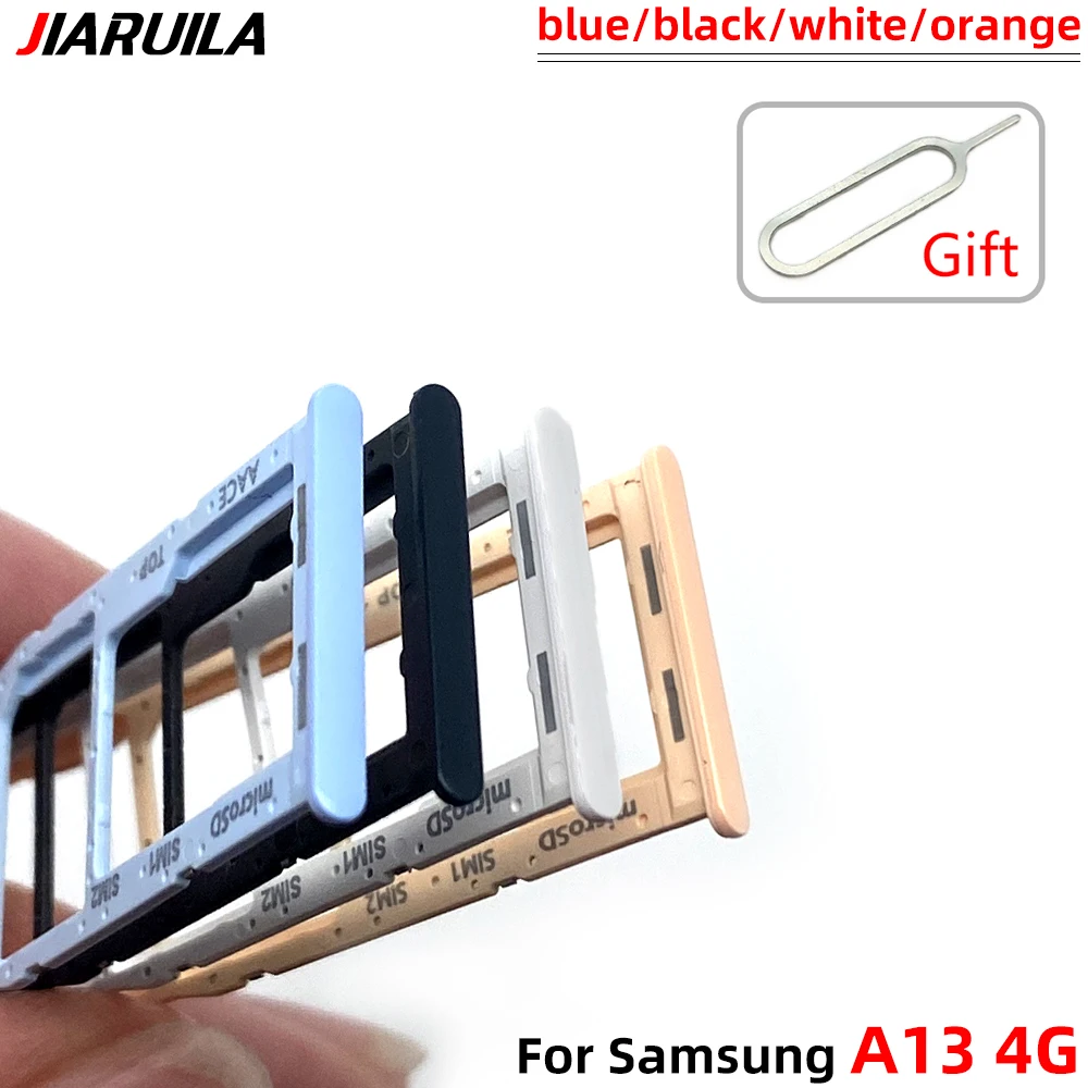 Bandeja SIM de Doble tarjeta SIM, soporte de ranura, adaptador de enchufe para Samsung A13 4G, piezas de reparación de teléfono móvil, 1 ud.