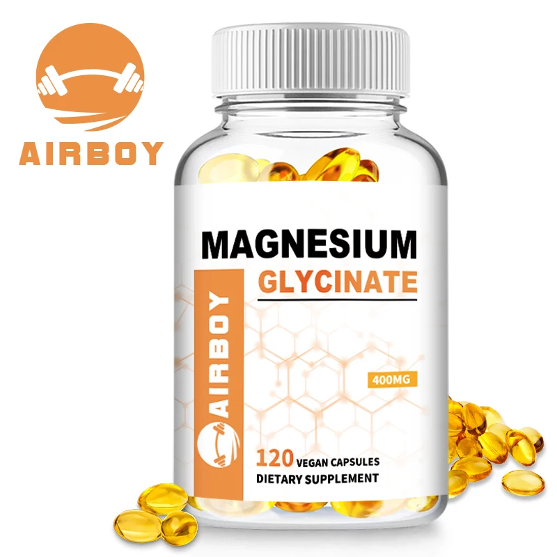 Magnesium Glycinate Capsules - for Sleep & Calm, Support Muscle, Nerve, Joint and Heart Health - 120 Capsules